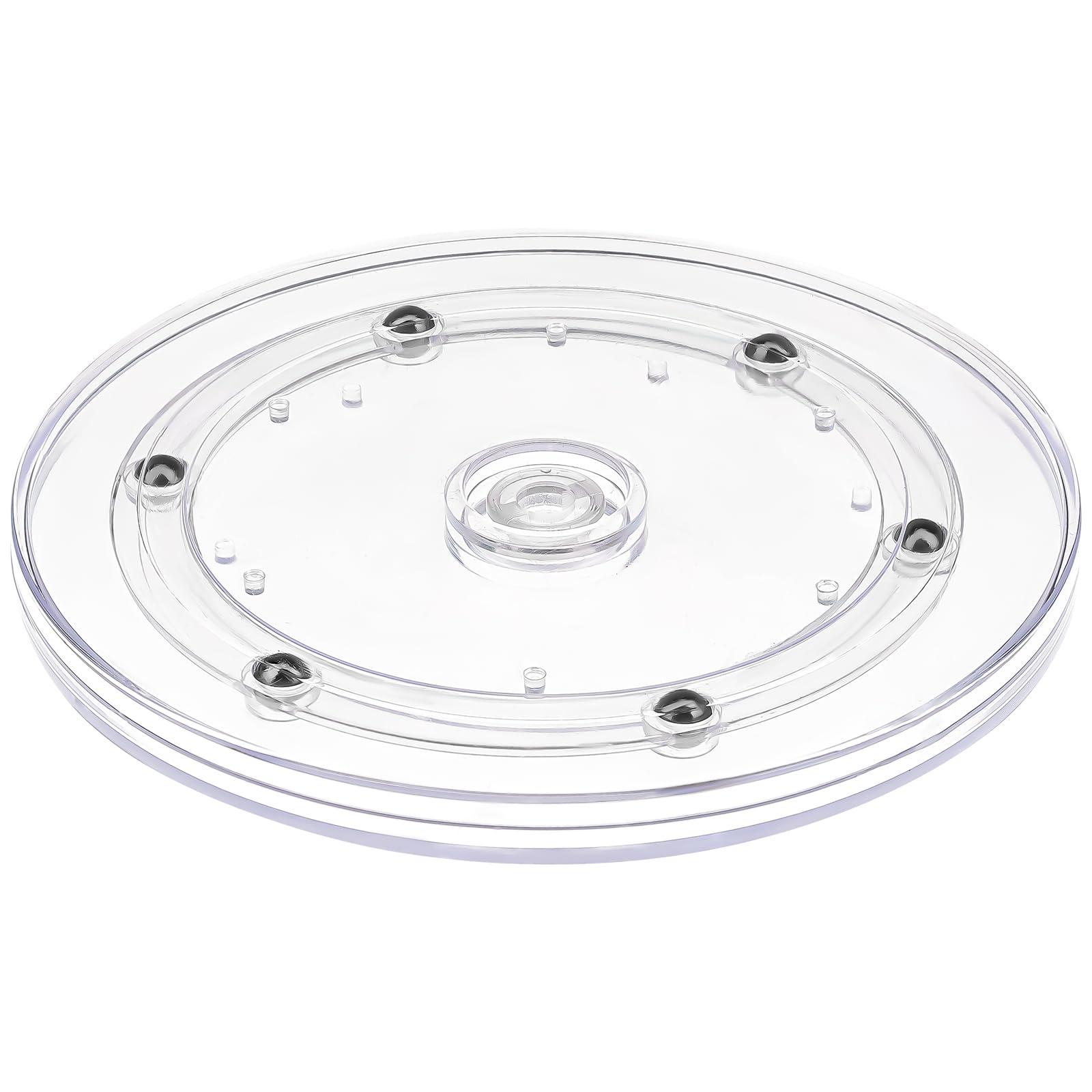 Акриловый вращающийся поднос для кухонной организации, демонстрационный стенд, круглый поворотный стол, решение для хранения, принадлежности для организации дома 6 прозрачный