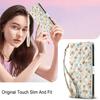 Rhombus Flower Pattern Leather Case for Samsung Galaxy S25 Ultra S24 Plus S23 FE S22 S21 S20 Note20 A36/A56 A55 A54 Wallet Cover