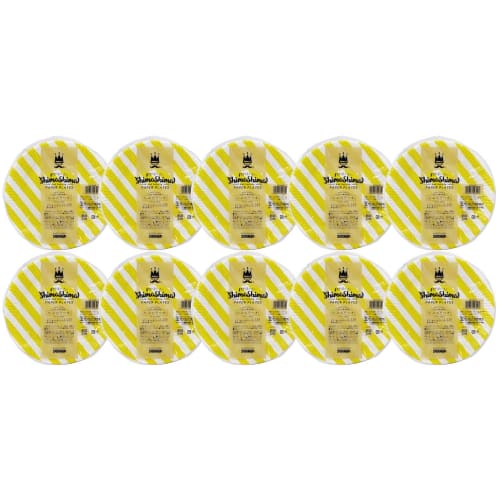 

[.co.jp Exclusive] Sunnap Striped Paper Plates, 18cm, 10 Plates x 10 Packs (P1810SIM)