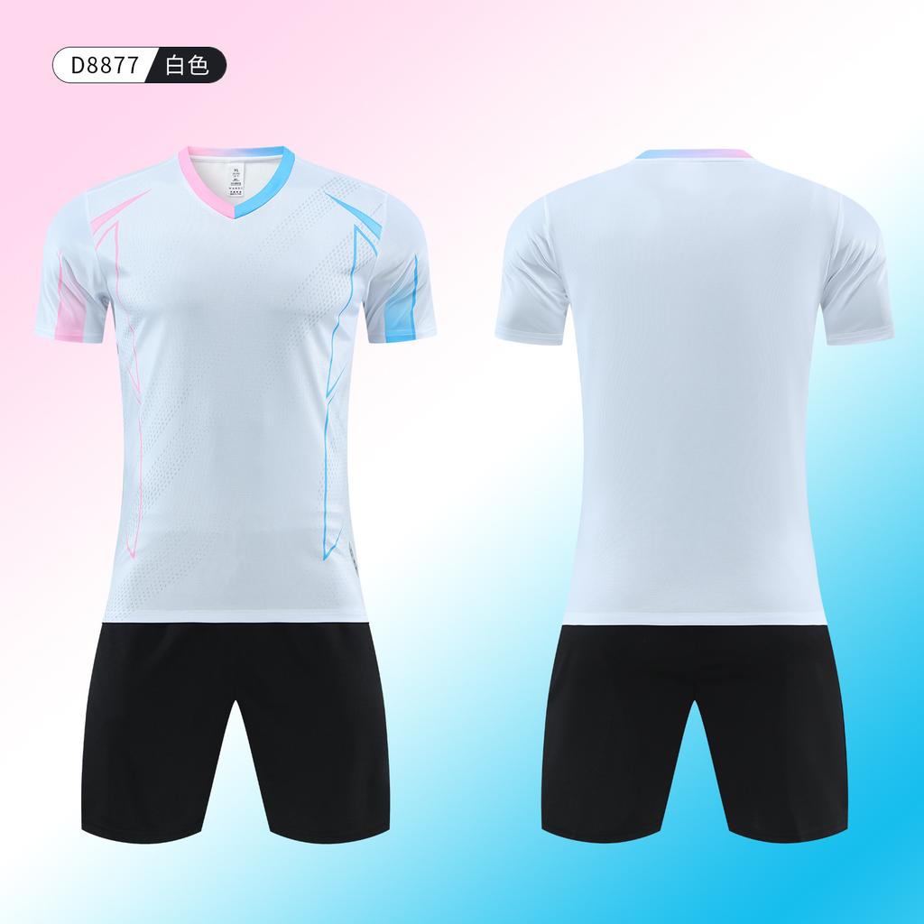 New Soccer Uniform Set Student Competition Training Uniform Customization Quick Dry Sports Kids Adult Short Sleeve Soccer Jersey