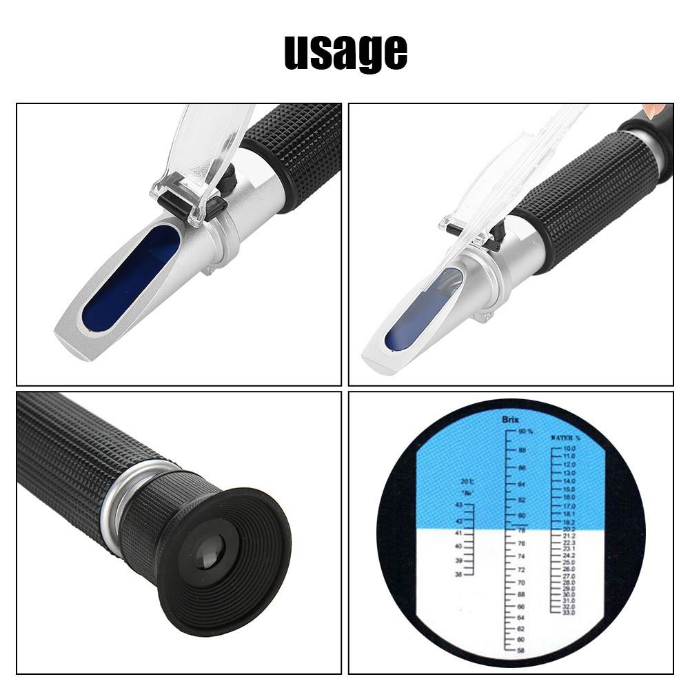 58 92percent  Wort Specific Gravity Refractometer Beer Fruit Juice Wine Sugar Test
