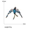 Rhinestone Swallow Brooches for Women Unisex Animal Bird Pins Event Funny Luxury Party Backpack Decoration Clothes Accessories