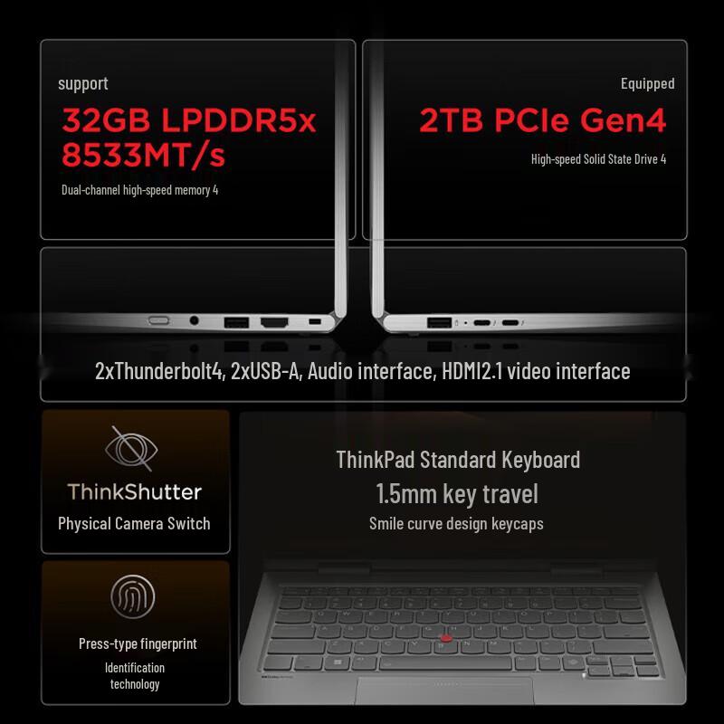 Lenovo ThinkPad X1 Yoga Gen 10 2-in-1 Laptop (CN version)