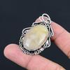 Natural Golden Rutile Gemstone Jewelry 925 Sterling Silver Pendant For Women