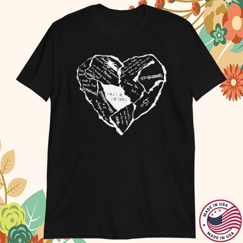 

Sleep Theory Band Paper Hearts Tshirt S to 5XL UR445 Unisex T-Shirt XXXXL