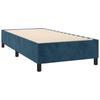 Box Spring Bed with Mattress & LED Dark Blue 100x200 cm Velvet