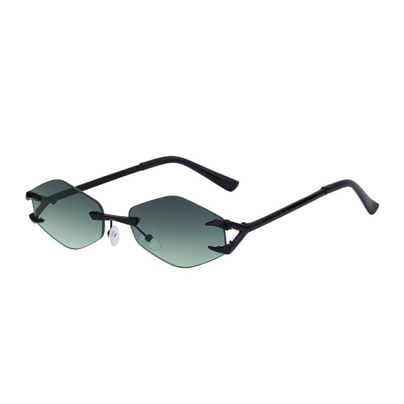 Fashion Frameless Sunglasses Female Personality Street Shot Sunscreen Sunglasses Female Shades
