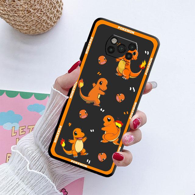 Pokemon Pikachu Cartoon Case dla Xiaomi Mi Poco X3 NFC M4 F3 C40 11 11T 10T Pro 12 9T 9 10Lite tylna miękka obudowa telefonu
