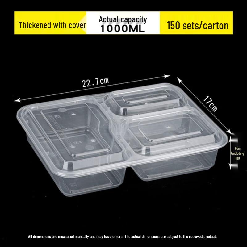 Lead Eagle Disposable Multi-Compartment Meal Prep Containers