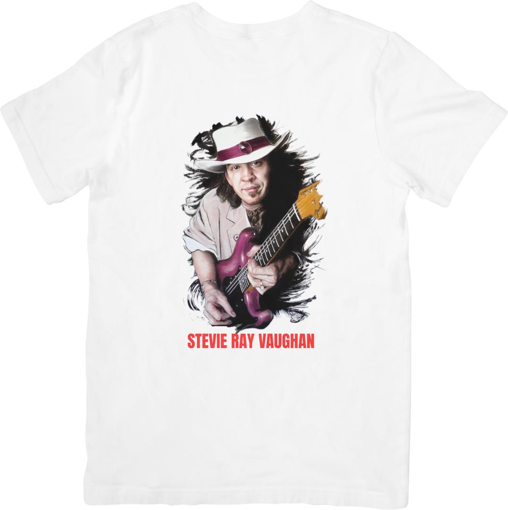 Stevie Ray Vaughan Vintage Retro Fit for Unisex Women Quality Cotton TShirts