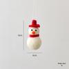 Christmas Festival Snowflake Pendant: Felt Gingerbread Cartoon Ornament