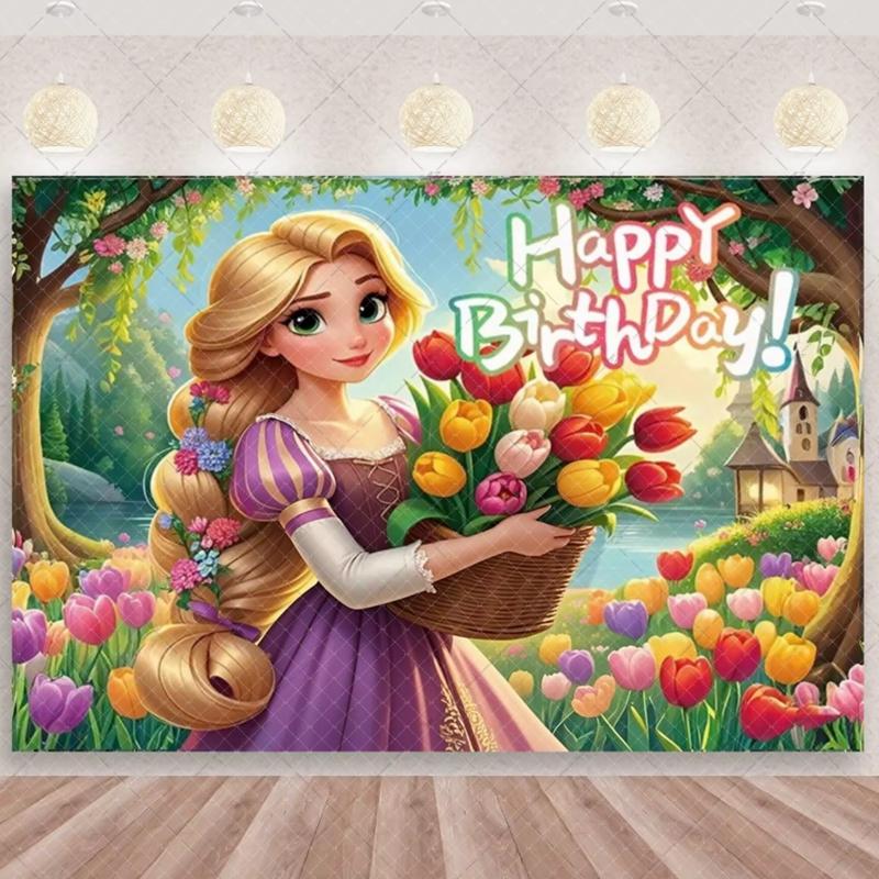 BEPAN Fundal Tematic Magic Rapunzel Personalizabil Decorațiuni și Accesorii Petrecere de Ziua de Naștere Fetiță Fundal Baby Shower Poster Cameră