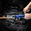 Hydraulic Flaring Tool Kit, 45° Double Flaring Tool, Brake Repair Brake Flaring Tools for 3/16"-1/2", Brake Flare Tool with Tube Cutter and Deburrer,
