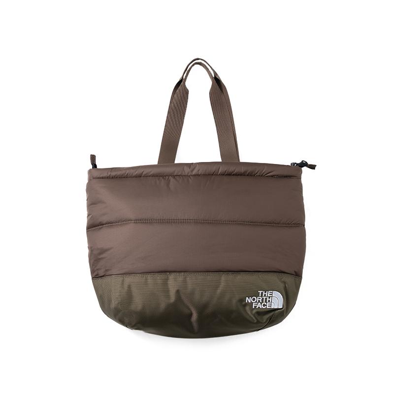 The North Face Nuptse 21L Logo Tragetasche Unisex Tragetaschen Recyceltes Nylon Rauchbraun NF0A81BU1OI