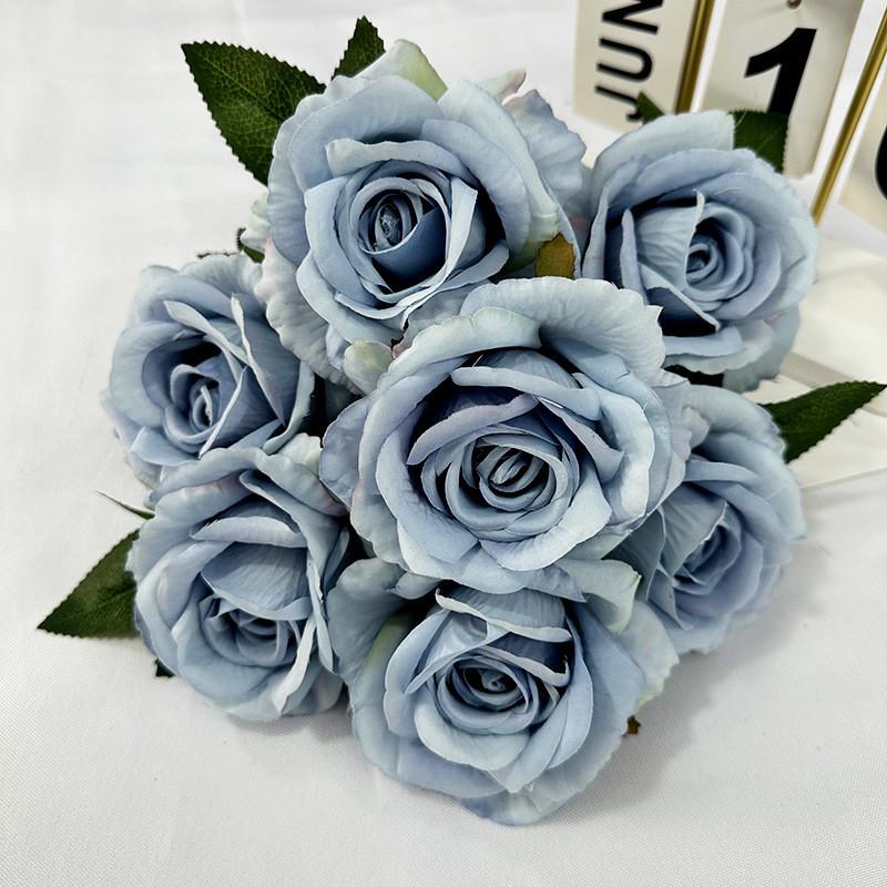 Rose Flower Artificial Wedding Hotel Restaurant Desktop Ornament Room Decoration