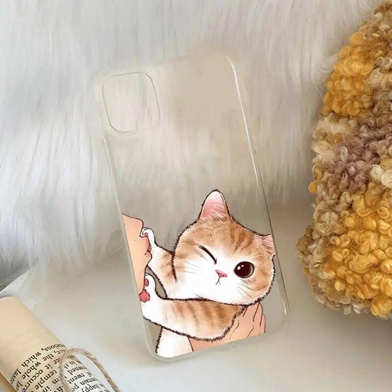 Moteanimasjonstelefon for Iphone 14 Max 12 7 X 6s Pro 6 13 XR XS Mini Plus 8 11 Silikon Myk Silikon Rett TPU-deksel