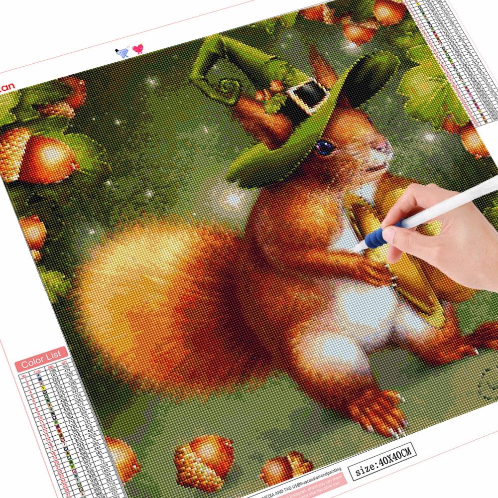 Diamond Painting Mouse Full Square Round New Arrival 5D DIY Diamond Embroidery Animal Handicraft Halloween Decoration