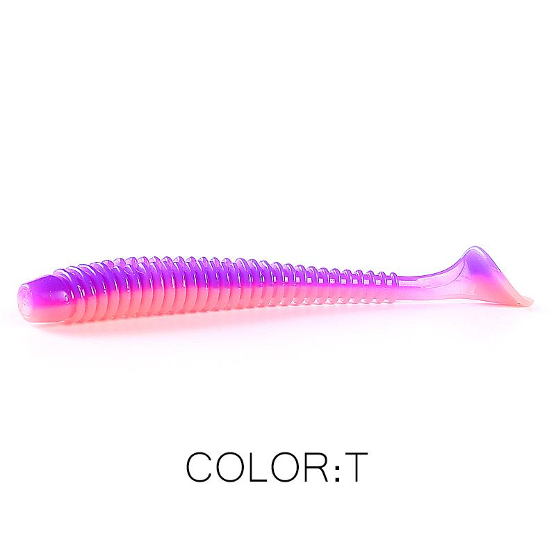 2025 HOT Impact Ring Shad Fishing Lure Soft 63mm 80mm 97mm Plastics Baits Swimbait Jigging LureBait perch Lures