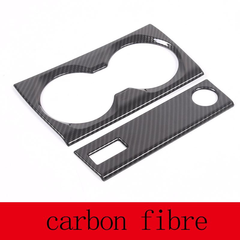 ABS Carbon Fiber/Black For BMW X1 U11 2026+ Car Center Control Water Cup Holder Scratch Resistant Panel Sticker Car Accessories