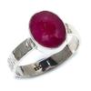 Red Ruby(Simulated) Gemstone Handmade 925 Sterling Silver Jewelry Ring S.9 a3P90