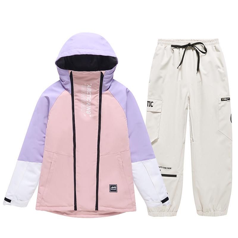 Unisex Winter Ski Suit: Windproof, Water-Repellent Jacket and Pants for Outdoor Snowboarding and Skiing.