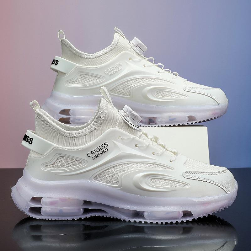 

Вращающаяся кнопка мужская обувь осень и зима дышащая ученики средней школы подошва попкорн бег амортизация досуг сетка спорт тренд 36