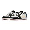 Jordan x Travis Scott Air Jordan 1 Blue Tail Hook 7.0 Low Slip Resistant Low top Vintage Basketball Shoes Women's DZ4137-700(Team1897-)