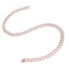 Chain Necklace Rhinestones Alloy Hip Hop Style 24in Jewelry Clothes Decorative Accessories