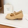 Mary Jane shoes women's outer wear advanced sense inner height increase soft sole French sweet girl style uniform high heels women's versatile single