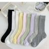 Made in Korea Ribbed Crew Socks 5-Pack