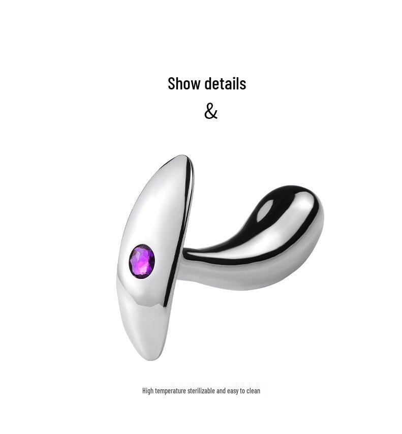 Aluminiumlegierung G-Punkt Flirt Metall Daumenanker Analplug für Weibliche Outdoor Selbstbefriedigung