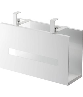 Yamazaki Bathroom Under-Sink Paper Box Holder White W25 D8.5 H18.5 Cm Tower Floating Storage Tissue Case Tissue Cover 5010