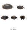 Ceramic Dinner Plate Sushi Appetizer Tableware High Foot Sushi Plate Dessert Plate Snack Plates Restaurant Specialty Tableware