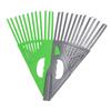 Leaf Rake 24 Tines Detachable Plastic Joinable High Efficiency Garden Rake for Flower Beds Garden