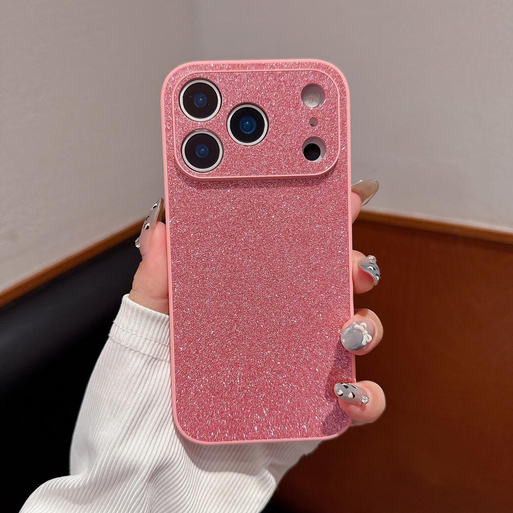 Sternenhimmel Glitzerpuder für Apple 17pro Luxus Glitzerpuder Leder Handyhülle für IPhone 17 Schlichte Weiche Schutzhülle