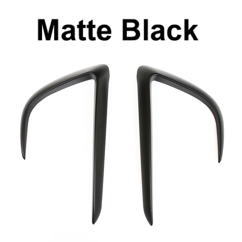

Front Fog Lamp Eyebrow Wind Knife For Tesla Model Y 2025 Styling Sticker Spoiler Blade Trim Carbon Trim Bodykits Tuning Bumper for Model Y матовый черный