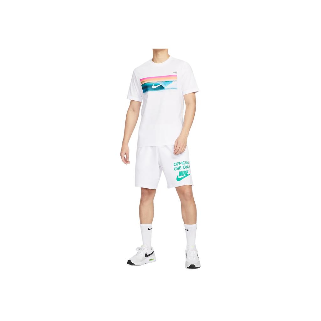 Nike Sportswear Fashion Comfortable Trendy Minimalist Short Sleeve T-Shirt Men Tops White HJ0761-100