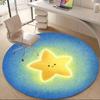 1pc Starry Night Office Round Area Rug, Indoor Mat Suitable ForOffice, Under Office Chairs Bedroom Living Room Home Decor T176