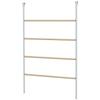 Chicken Perch for Coop, Wooden and Galvanised Steel Roosting Bar Jungle Gym, Chicken Roosting Ladder for Backyard Farm