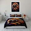 Raccoon Art Decor Set Soft Comfortable Duvet Cover Bedding Set Included 1*Duvet Cover & 2*Pillowcases, Gift