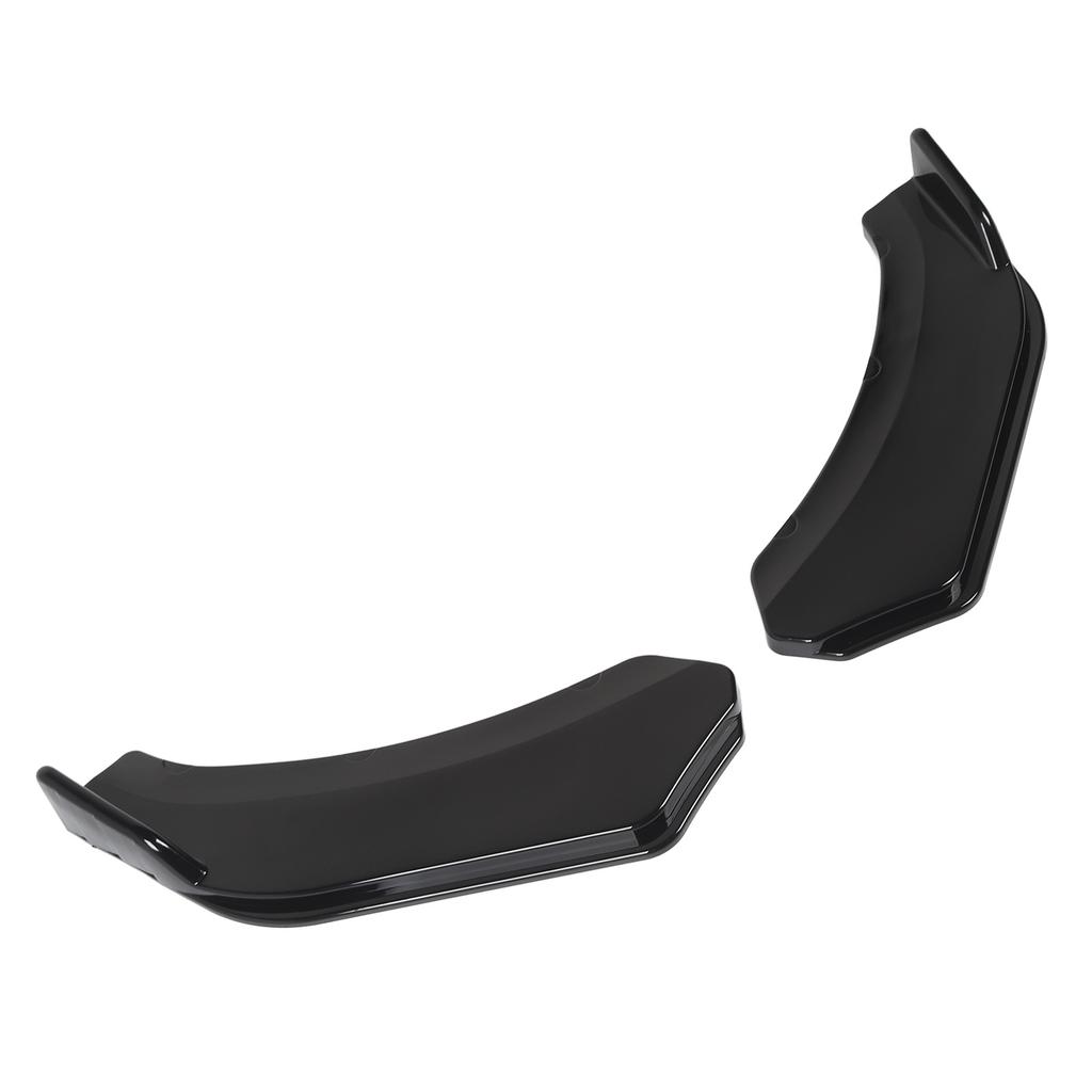 2Pcs Front Bumper Lip Angle 56cm Left And Right Bumper Protector Glossy Black Lip Splitter for Vehicle