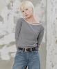 PLAC WOMEN Boat Neck Long Sleeve Jersey Top_2 Colors