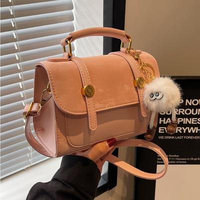 One Shoulder Handbag Women's Solid Color New Fashion Versatile Messenger Small Square Bag