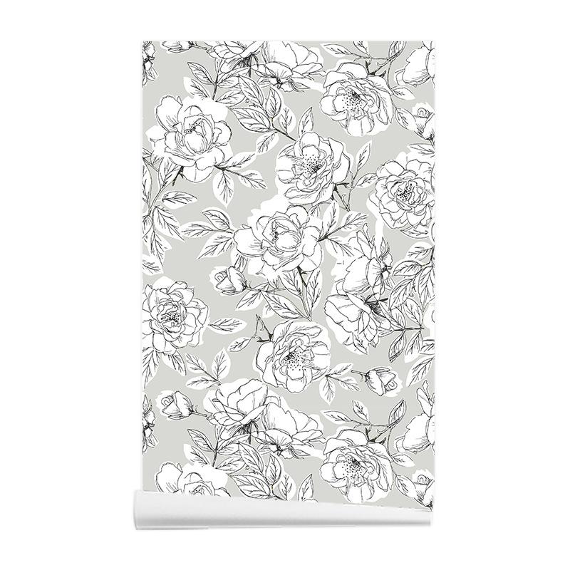 

Цветочный узор Сделай сам Самоклеящиеся наклейки Экологически чистый ПВХ Водонепроницаемый и маслостойкий Домашний декор Ремонт стен Обои 44.5cmX3M