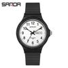 Sanda 6060 Dual Calendar Waterproof Quartz Watch for Casual Outdoor Wear - Men's & Women's Student Wristwatch