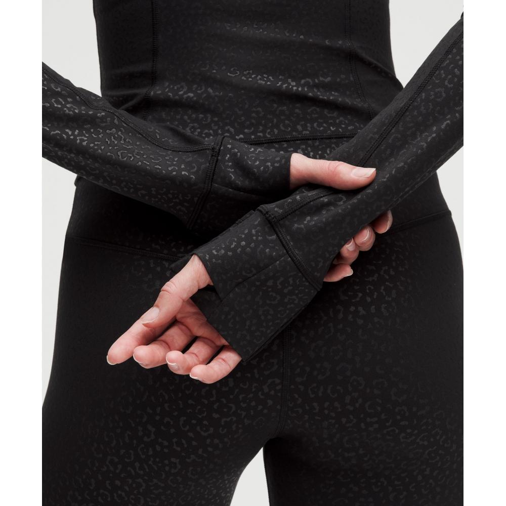 Lululemon Define Kurzjacke Nulu Leopard Daisy Emboss Schwarz