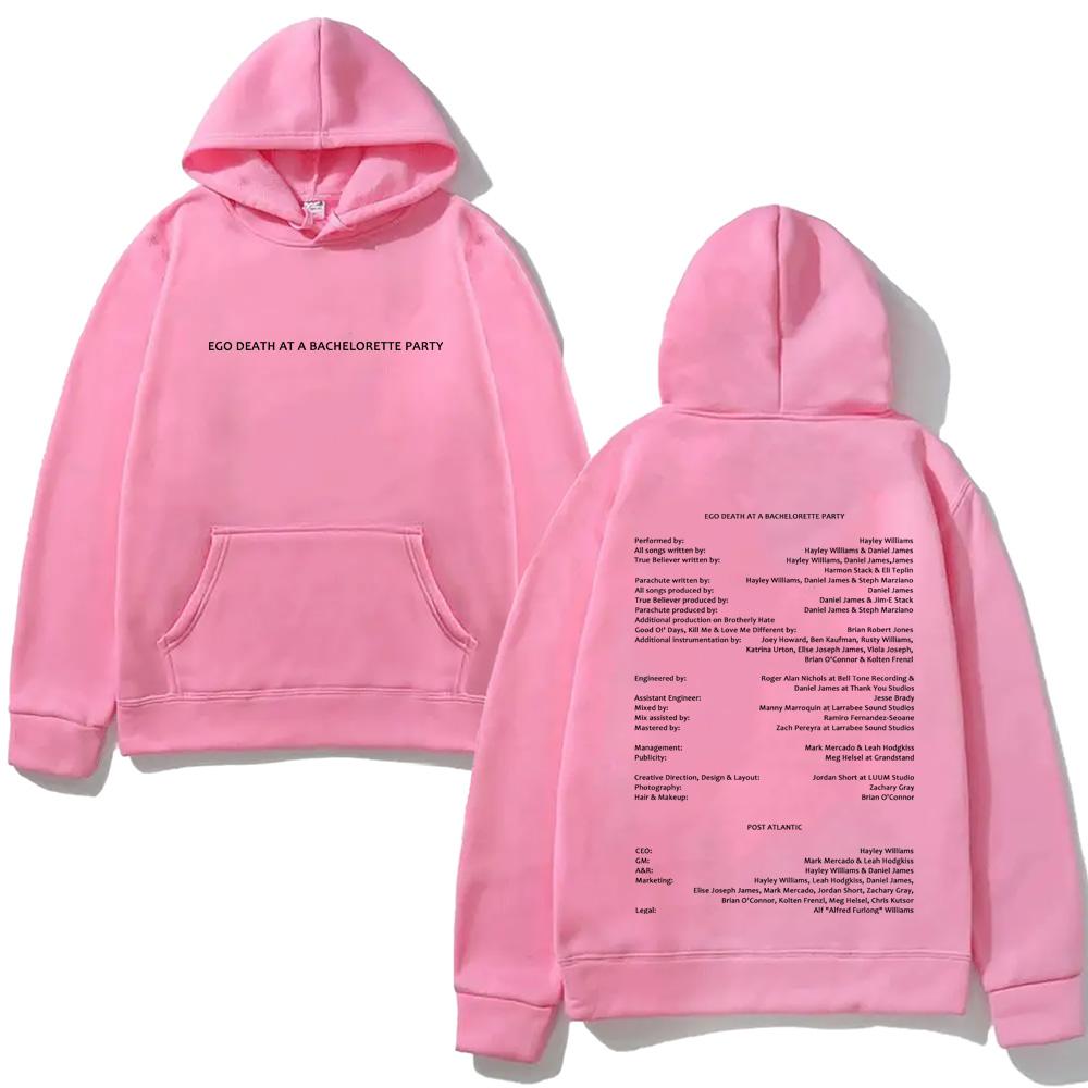 Hayley Williams NEW HOODIE 2026 Winter HighQuality Moletom EGO DEATH AT A BACHELORETTE PARTY Graphic Printing Hoody Comfortable