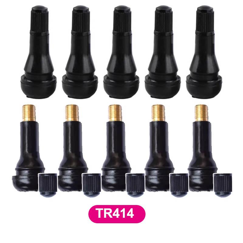 10/5pcs Car Motorcycle Scooter Tubeless Tire Valve Stem Straight TR412 TR413 TR414 Valve Copper for ATV Trikes Truck