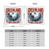Greenland is not for sale Greenland  Square Pillow Case Polyester Cushions for Sofa MAGA   Customized Cushion Covers