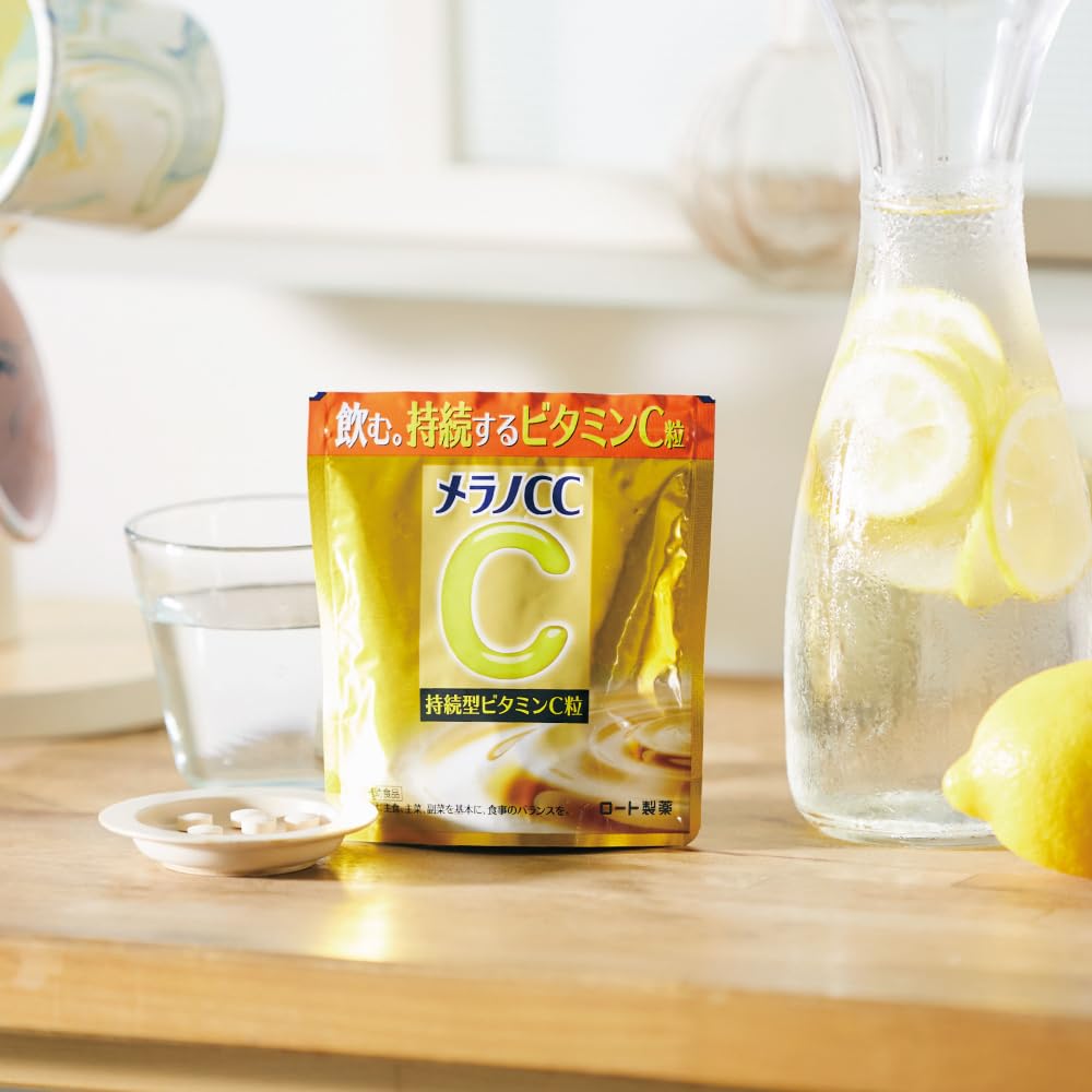 Melano CC Sustained-Release Vitamin C Tablets 100pcs     Vitamin C 20,000mg, Vitamin B2, Beauty Supplement (20 Days Supply)